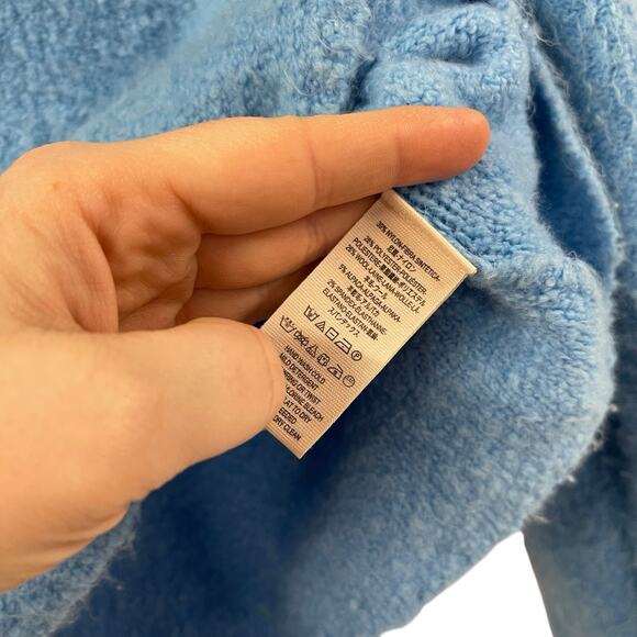 Free People Soft Fuzzy Turtleneck Sweater Small Boxy Pullover Lightweight - Picture 5 of 7